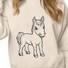 Beautiful Horse Silhouette in High-Quality Vector Format A high-quality vector graphic of a horse, ideal for use in various digital formats, including PNG, PDF, and DXF.