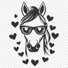 Artistic Horse Vector Art - Free DXF Download