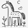 Stunning Horse Decal - Free DXF Download