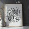 Artistic Horse - Procreate DXF Free Download