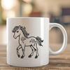 Artistic Horse Illustration In SVG For Free Download