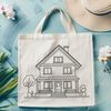 House Illustration Vector Graphics A simple, scalable house illustration designed as vector art.