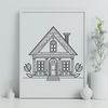 Residential Clip Art Design SVG clip art design of a residential house for vector graphics and cutting machine projects