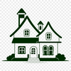 Vector Home Design A simple house illustration in vector format, suitable for graphic design and digital cutting.