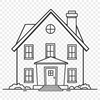 Simple Home Icon SVG A simple house icon created using vector art, suitable for digital design projects.