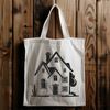 Free Vector House Clip Art A simple 2D illustration of a house, suitable for vector art and graphic design projects.