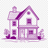 Beautiful Vector Home Illustration Simple 2D house illustration in vector format.