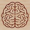 Anatomical Brain Illustration in Simple Lines A simple line drawing representation of the human brain, highlighting its anatomy.