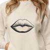 Beautiful Human Lips SVG Design A detailed illustration of human lip anatomy, suitable for medical or educational purposes.