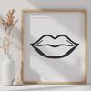 Human Lip Anatomy Vector Art Illustrated human anatomy illustration of the lips, a detailed vector design.