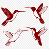 Colorful Bird Perched on a Branch SVG Art A colorful illustration of a hummingbird perched on a branch, created as vector art.