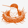 Colorful Bird Vector Graphic Illustration A vibrant illustration of a hummingbird in flight, rendered as a high-quality vector graphic.