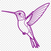Colorful Hummingbird SVG Clipart A colorful hummingbird illustration in vector format.