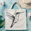 Free Hummingbird Clip Art A detailed illustration of a hummingbird in flight, created as a vector art design.