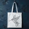 A vibrant illustration of a hummingbird in flight, showcasing its distinctive features.