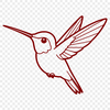 Colorful Hummingbird Graphic A vector graphic representation of a hummingbird, ideal for crafting, cutting machine use, or web design elements.