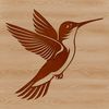 Hummingbird in flight, a colorful wild animal with iridescent feathers.