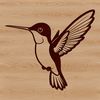 Free SVG Bird Design for Crafting and Design Illustrated hummingbird vector design for crafting and digital projects.