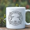 Beautiful Beige and Colorful Bird Design A colorful hummingbird perched on a floral branch, illustrated as a vector graphic.