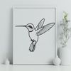 Free Hummingbird Clipart Download An intricately designed vector art of a hummingbird with colorful plumage.
