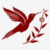 Flying Hummingbird Image - DXF Free Download