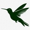 Stunning Flying Hummingbird - DXF