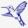 Stunning Hummingbird In DXF For Free Download