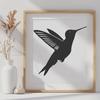 Flying Hummingbird Illustration