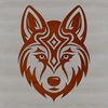 A Siberian Husky's head with intricate details rendered in vector format.