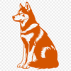 Unique Husky Vector Drawing