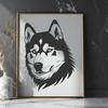 Unique Husky Stencil