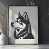 Husky Digital Drawing In PNG & SVG - Free Digital Download