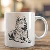 Husky Digital Drawing In SVG, PNG, PDF And DXF Formats