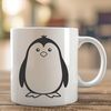 A vector illustration of a penguin animal, suitable for digital design projects.