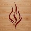 Fire Vector Graphics Clipart A simple line drawing of fire with flame shapes and textures, suitable for vector graphics and cutting machine designs.