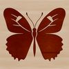 Colorful Winged Creature Clip Art A colorful illustration of a butterfly with intricate details, suitable for gardening designs or craft projects.