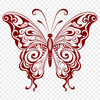 Free Ornate Butterfly Printable Image