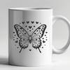 Butterfly Vector Craft File In DXF File Format For Free Download