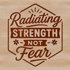 A vector illustration featuring motivational survivor quotes with a cancer theme.