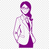 Classroom Teacher Vector Art A vector illustration of a woman standing at the front of a classroom, representing the education profession.