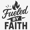 Religious quote illustration in vector format with inspirational text.