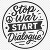 Anti war quotes in a clean vector design, suitable for commercial or personal use.