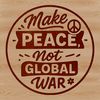 A collection of anti-war quotes in a clean vector format.