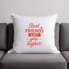 A collection of motivational quotes about friendship in a clean vector design.