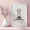 Female Teacher Vector Art A vector illustration of a woman working as a teacher, suitable for various educational uses.