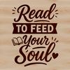 A stylized illustration of a person reading a book with inspirational quotes overlayed on the page.