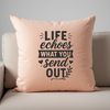 Inspirational Karma Quote Art A vector illustration of a motivational karma quote for personal or commercial use.