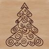 Ornate Christmas Decoration Vector Art Illustrated Christmas tree with ornate details, perfect for vector art projects.