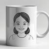 Beautiful Girl Clip Art Vector Graphic Simple girl clip art designed as a scalable SVG graphic.