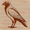 Commercial Use Falcon Svg Clip Art A realistic vector illustration of a falcon in flight, suitable for cutting machines and various creative applications.